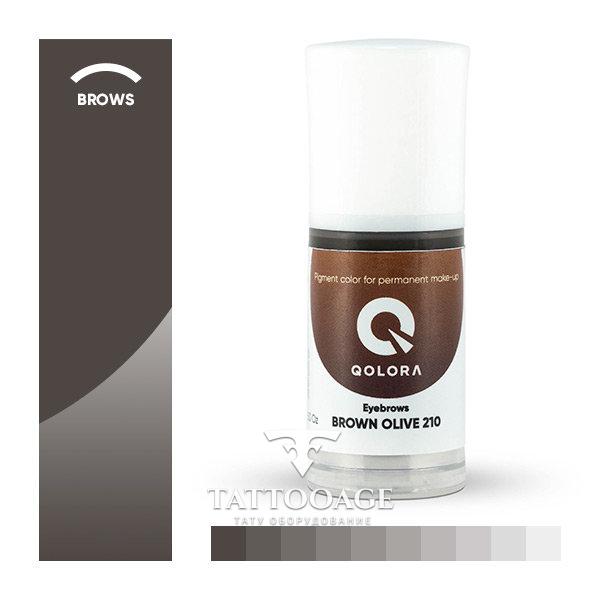 Qolora Brown Olive  210 (Коричнево-оливковый)