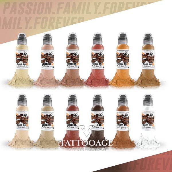 World Famous Ink 12 Color Skintone Set